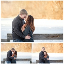 Snow portrait, Couple Photos